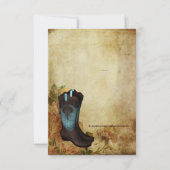 Rustic Cowgirl Vrijgezellenfeest Kaart (Achterkant)