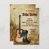 Rustic Cowgirl Vrijgezellenfeest Kaart (Voorkant / Achterkant)