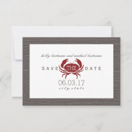 Rustic Crab Wedding Save the Date
