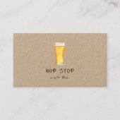 Rustic Craft beer brewery business card Visitekaartje (Voorkant)