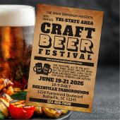 Rustic Craft Beer Festival Flyer