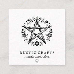 Rustic Crafts Business Vierkante Visitekaartje