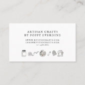 Rustic Crafts Business Visitekaartje (Achterkant)