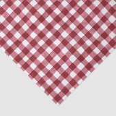 Rustic Cranberry Gingham Tissue Paper Tissuepapier (Detail)
