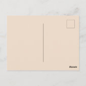 Rustic Cream Brown Tree Branches Briefkaart (Achterkant)