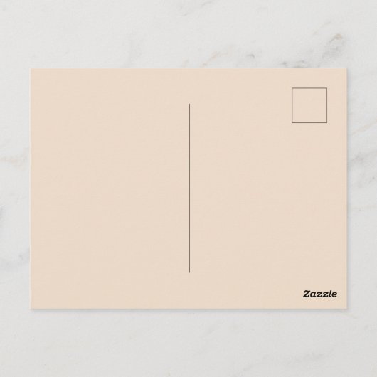 Rustic Cream Brown Tree Branches Briefkaart (Achterkant)