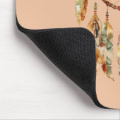 Rustic Crème Boho Veren Droomvanger Muismat (Hoek)