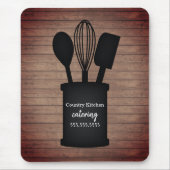 Rustic Crock Wood Caterer Restaurant Food Muismat (Voorkant)