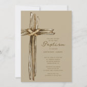 Rustic Cross Doop Kaart (Voorkant)