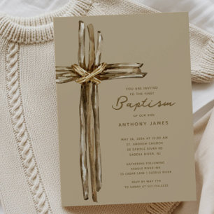 Rustic Cross Doop Kaart