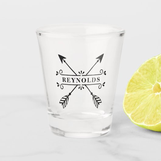Rustic Crossed Arrows ID615 Shot Glas (Voorkant)