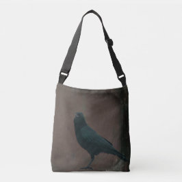 Rustic Crow Art Crossbody Tas