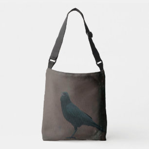 Rustic Crow Art Crossbody Tas