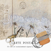Rustic Crysanthemums Textuur Ontkoppeling Tissuepapier