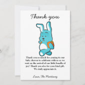 Rustic Cub Beer Baby shower Hartelijk dank Kaart (Voorkant)