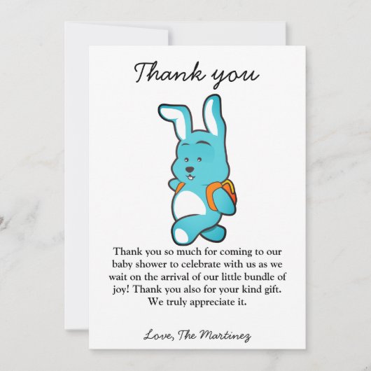 Rustic Cub Beer Baby shower Hartelijk dank Kaart (Voorkant)