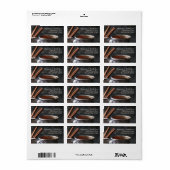 Rustic Cup in het adres van Tea en Hot Chocolate Etiket (Full Sheet)