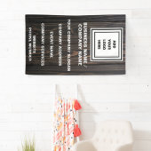 Rustic Custom Business Logo Website - Promotie B Spandoek (Insitu)
