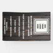 Rustic Custom Business Logo Website - Promotie B Spandoek (Horizontaal)