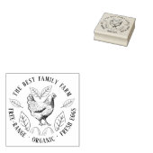 Rustic Custom Farm | Boerderij Verse Eieren Rubberstempel (Gestempeld)
