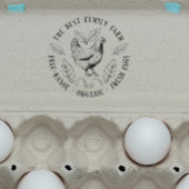 Rustic Custom Farm | Boerderij Verse Eieren Rubberstempel
