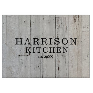 Rustic Custom Kitchen Name Snijplank