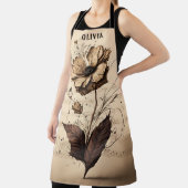 Rustic Custom Name Floral Champagne Music Sheet Schort (Insitu)