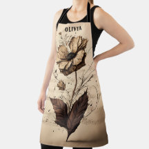 Rustic Custom Name Floral Champagne Music Sheet