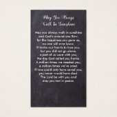 Rustic Custom Photo Sympathie Funeral Prayer Kaart (Achterkant)