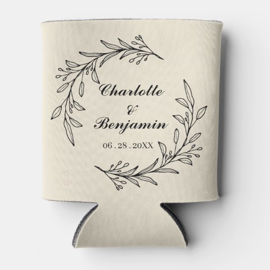 Rustic Custom Wedding Blikjeskoeler (Voorkant)