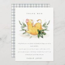 Rustic Cute Boerderij Koe Foliage Baby shower