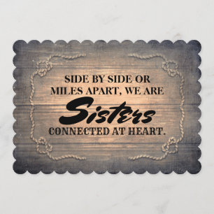 Rustic Cute Bridesmaid / Maid of Honor proposal Kaart