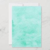 Rustic Cute Greenery Woodland Animal Baby shower Kaart (Achterkant)