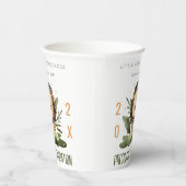 Rustic Cute Kinder Lion Foliage Preschool Afstuder Papieren Bekers (Rechts)