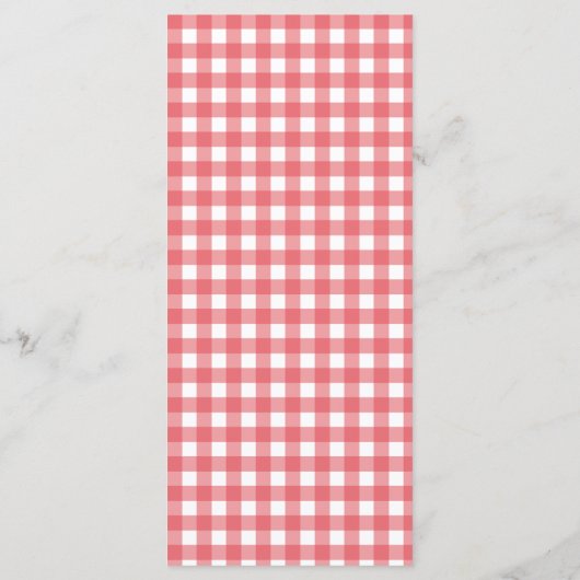 Rustic Cute Little Tomato Waterverf Baby shower Menu (Achterkant)