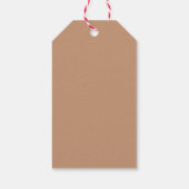 Rustic Cutie Baking Pie Baby shower Cadeaulabel (Achterkant)