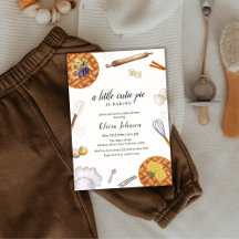 Rustic Cutie Baking Pie Baby shower