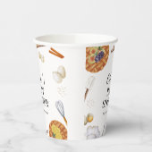 Rustic Cutie Baking Pie Baby shower Papieren Bekers (Links)