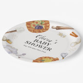 Rustic Cutie Baking Pie Baby shower Papieren Bordje (Gekanteld)