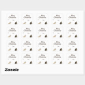 Rustic Dachshund Gift Label Kerstmis Doxie (Vel)