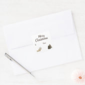 Rustic Dachshund Gift Label Kerstmis Doxie (Envelop)