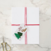 Rustic Dachshund Gift Label Kerstmis Doxie Cadeaulabel (Met Touw)