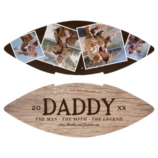 Rustic Dad Man Myth Legend Foto American Football (Panelen)