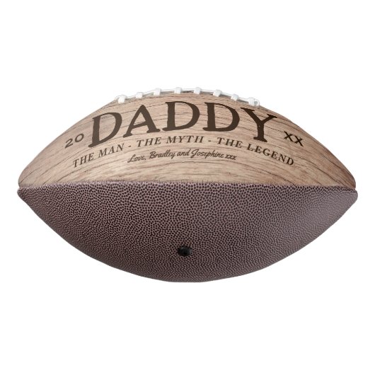 Rustic Dad Man Myth Legend Foto American Football (Gedraaid 270)