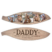 Rustic Dad Man Myth Legend Foto Basketbal (Panelen)