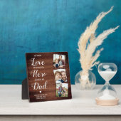 Rustic Dad Poem Personalized 3 Photo Fathers Day Fotoplaat (Insitu)