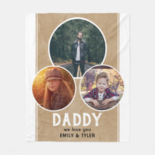 Rustic Dad we houden van je 3 Fotopriester Day Fleece Deken