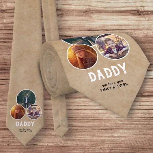 Rustic Dad we houden van je 3 Fotopriester Day Stropdas