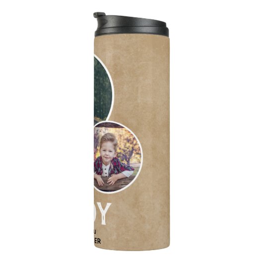 Rustic Dad we houden van je 3 Fotopriester Day Thermosbeker (Geroteerd rechts)