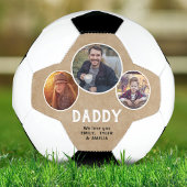 Rustic Dad we houden van je 3 Foto's Father Day Voetbal